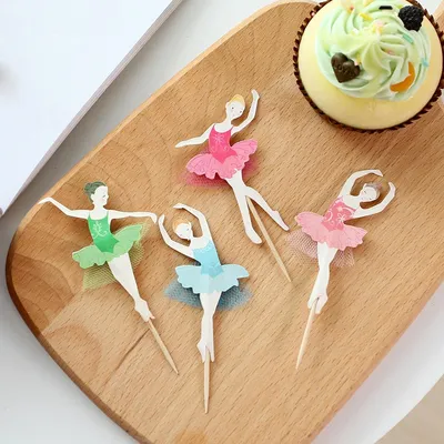 Paper Ballerina Cupcake Toppers (24pcs) Paper Ballerina Cupcake Toppers (24pcs)