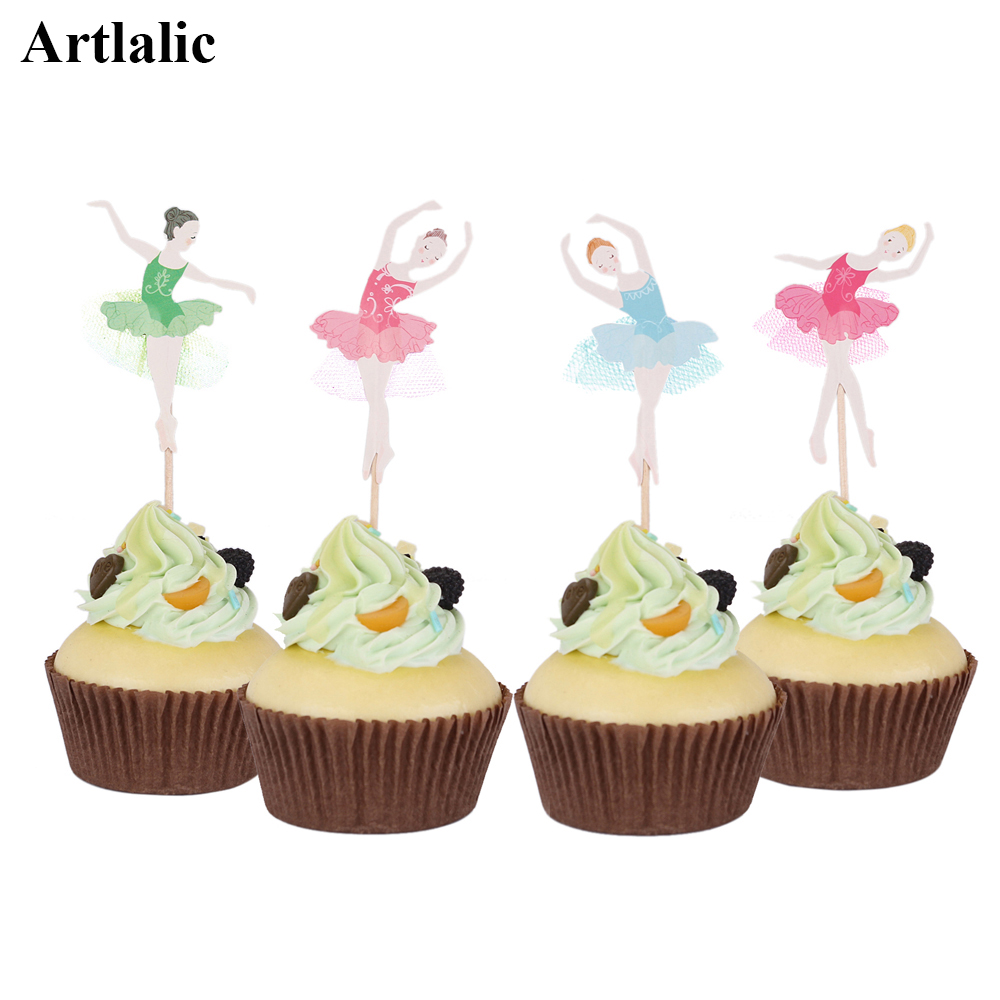 Paper Ballerina Cupcake Toppers (24pcs) Paper Ballerina Cupcake Toppers (24pcs)