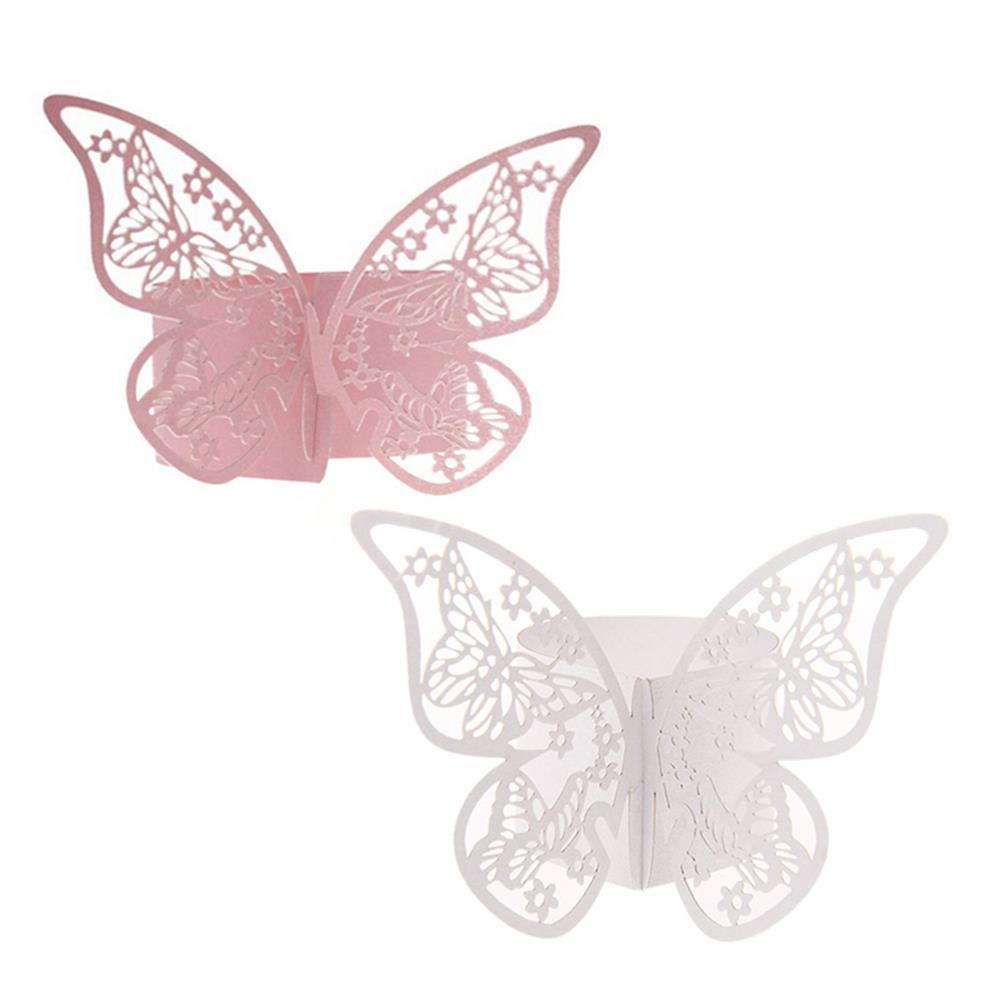 Paper Butterfly Napkin Rings (50pcs)