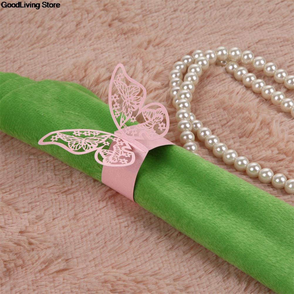 Paper Butterfly Napkin Rings (50pcs)