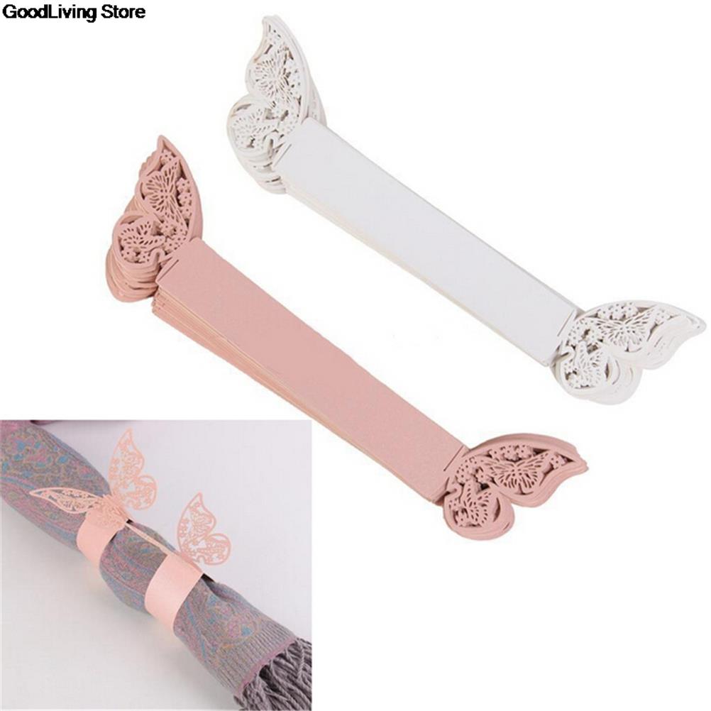 Paper Butterfly Napkin Rings (50pcs)