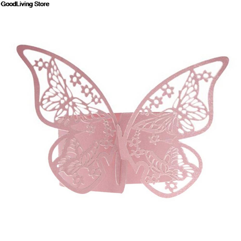 Paper Butterfly Napkin Rings (50pcs)