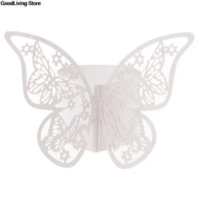 Paper Butterfly Napkin Rings (50pcs)