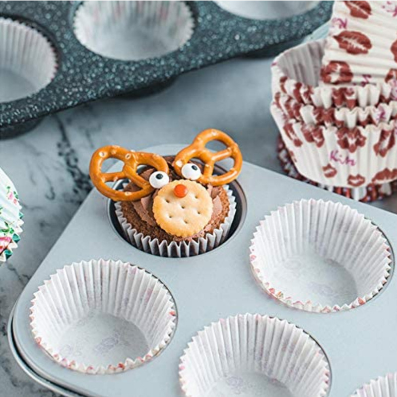Paper Christmas Cupcake Liners (100pcs) Paper Christmas Cupcake Liners (100pcs)