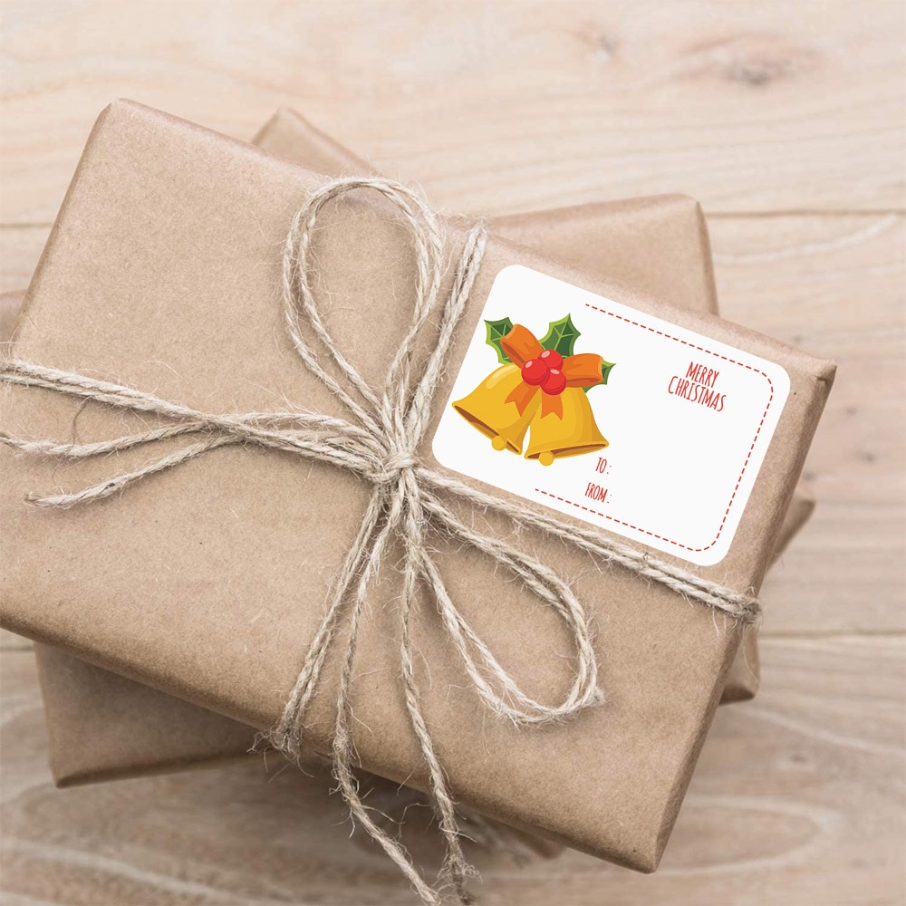 Paper Christmas Gift Tag Stickers (250pcs)