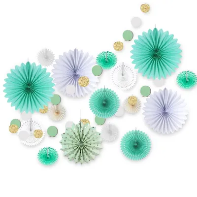 Paper Decoration Circle Garland Decor (17pcs) Paper Decoration Circle Garland Decor (17pcs)