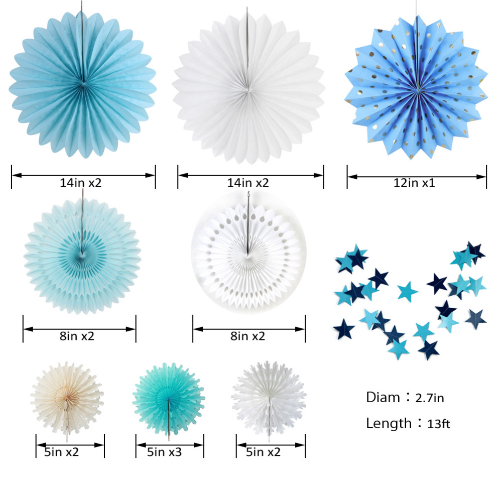 Paper Decoration Circle Garland Decor (17pcs) Paper Decoration Circle Garland Decor (17pcs)