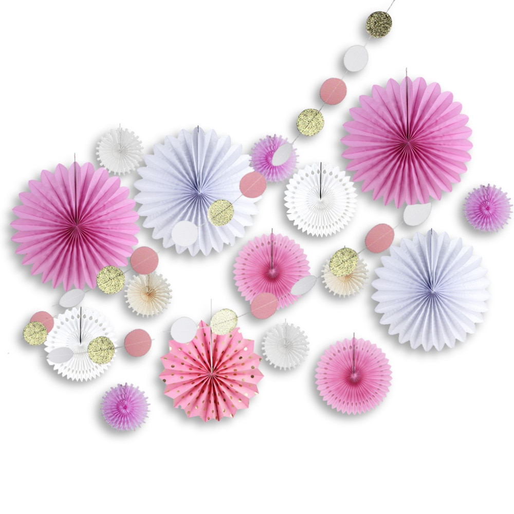 Paper Decoration Circle Garland Decor (17pcs) Paper Decoration Circle Garland Decor (17pcs)