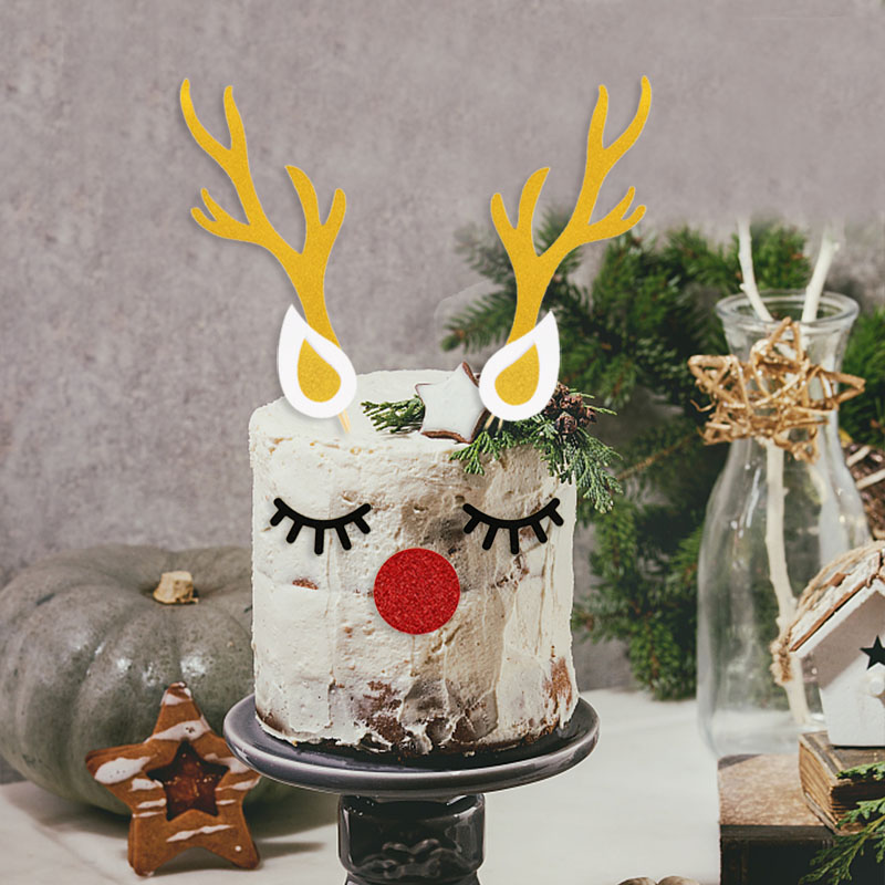 Paper Deer Antler Cake Topper Set Paper Deer Antler Cake Topper Set