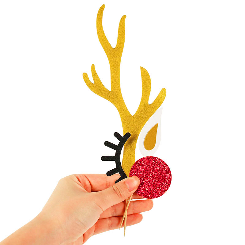 Paper Deer Antler Cake Topper Set Paper Deer Antler Cake Topper Set