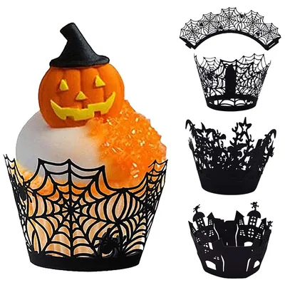 Paper Halloween Cupcake Liners (12 pcs)