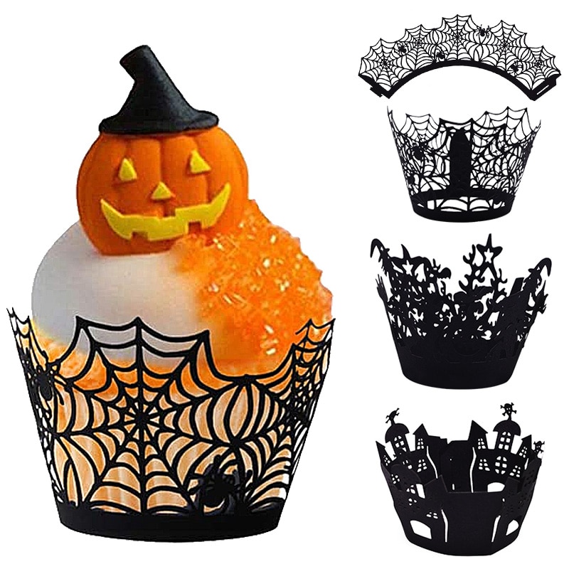 Paper Halloween Cupcake Liners (12 pcs)