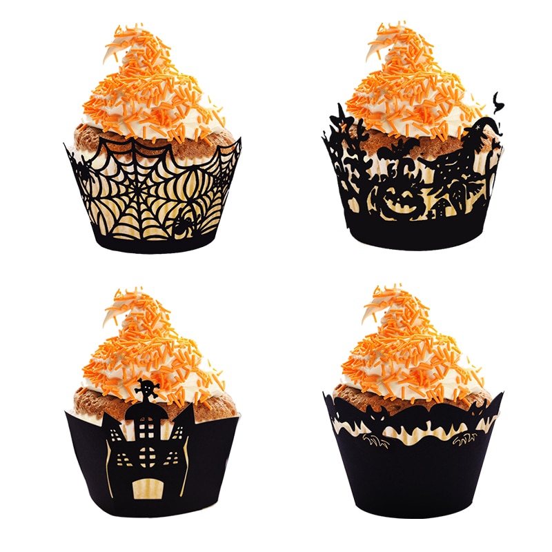 Paper Halloween Cupcake Liners (12 pcs)