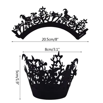Paper Halloween Cupcake Liners (12 pcs)