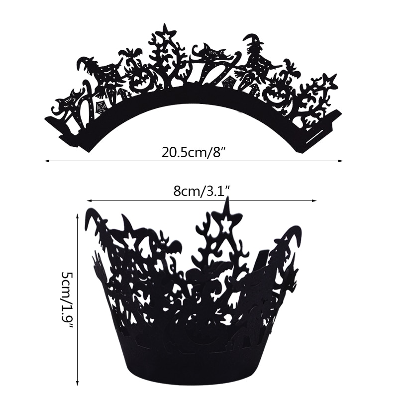 Paper Halloween Cupcake Liners (12 pcs)