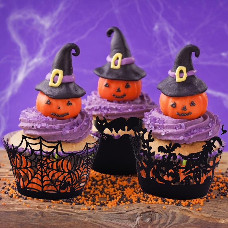 Paper Halloween Cupcake Liners (12 pcs)