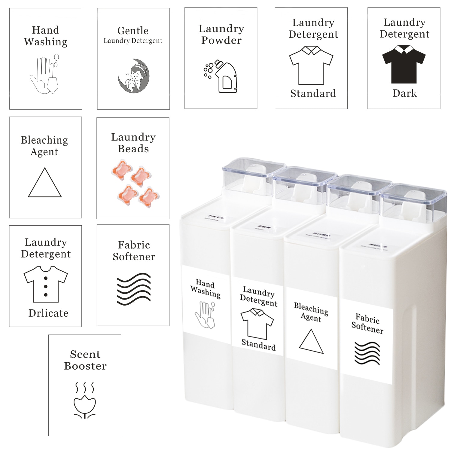 Paper Laundry Labels for Jars (10pcs) Paper Laundry Labels for Jars (10pcs)