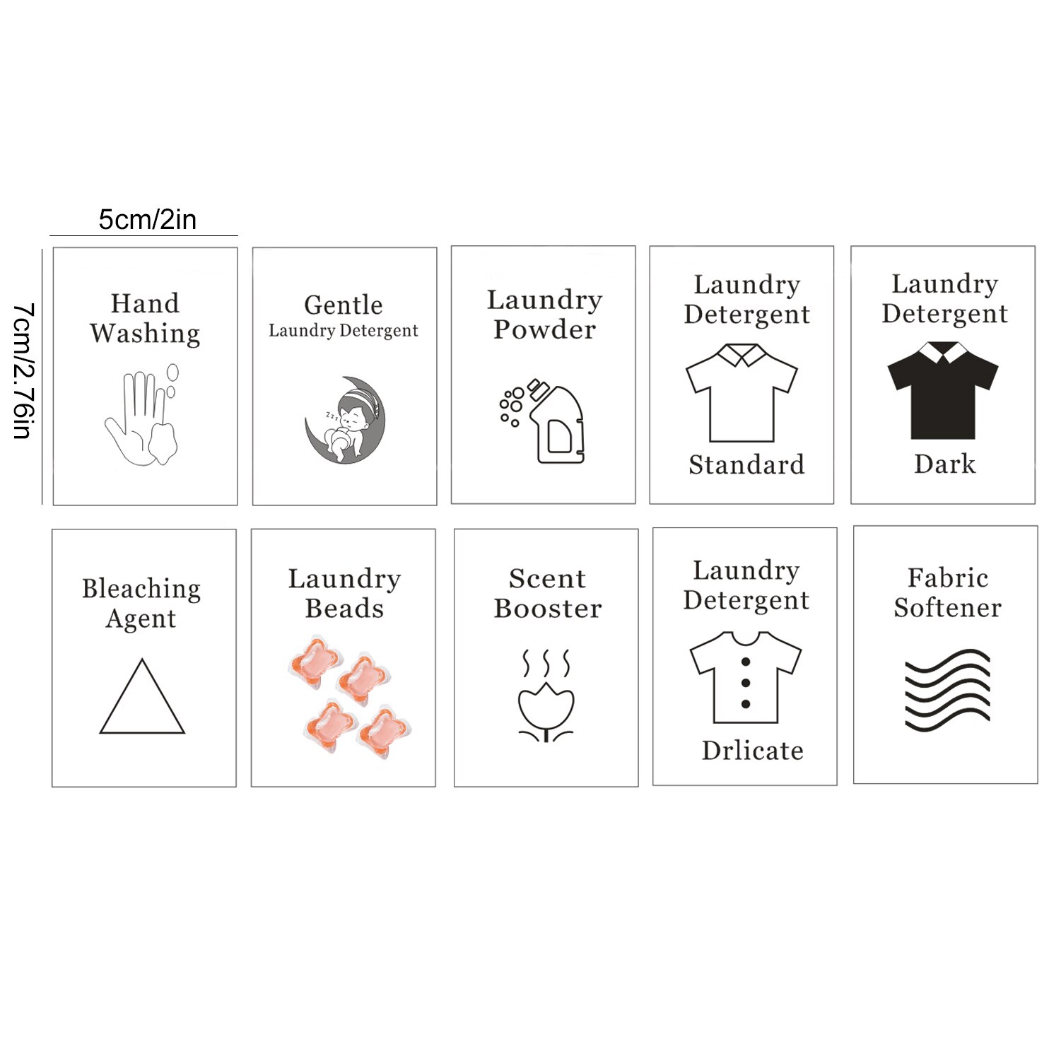 Paper Laundry Labels for Jars (10pcs) Paper Laundry Labels for Jars (10pcs)