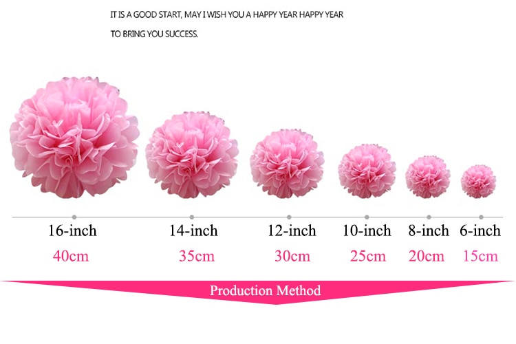 Paper Pom Pom Decoration Tissue Ball