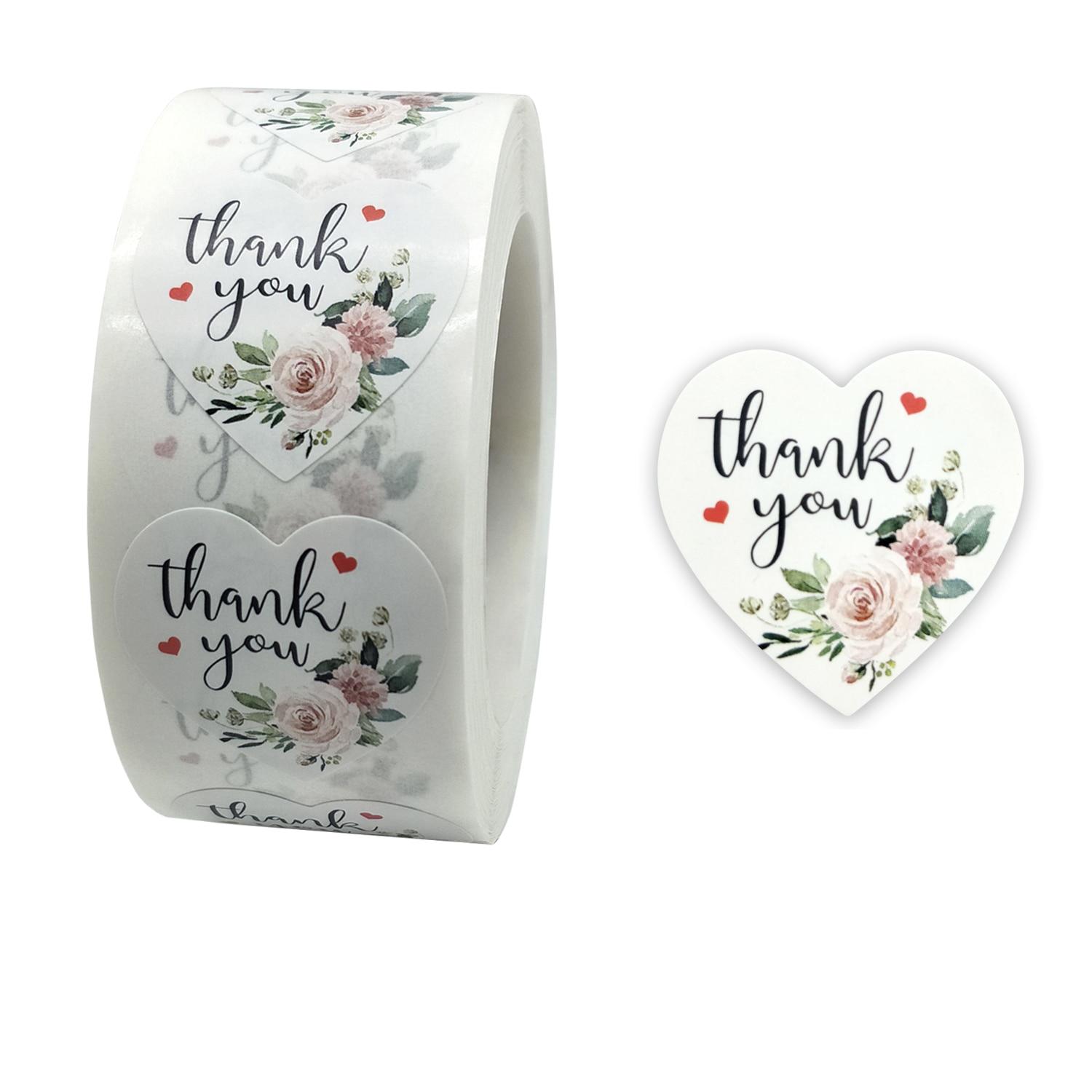 Paper Thank You Sticker Labels (50pcs)