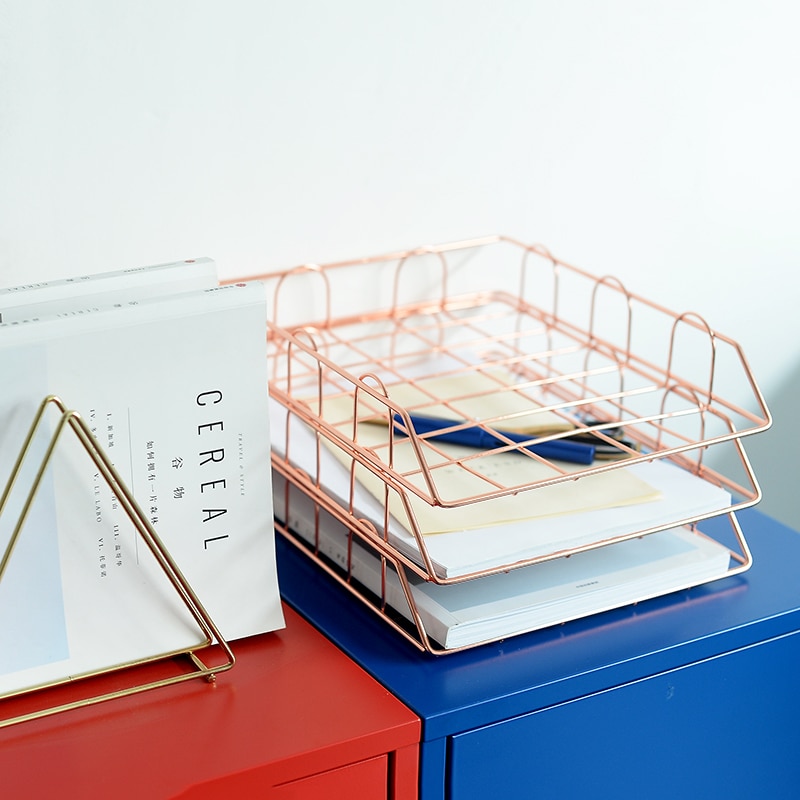 Paper Tray Organizer Metal File Storage