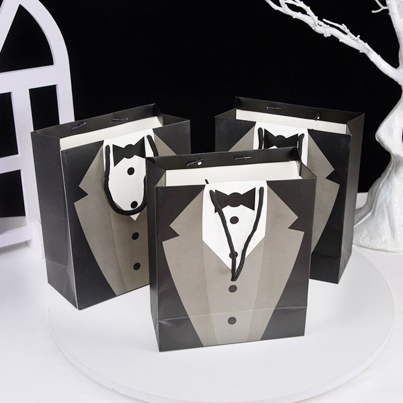 Paper Tuxedo Gift Bags (5pcs)