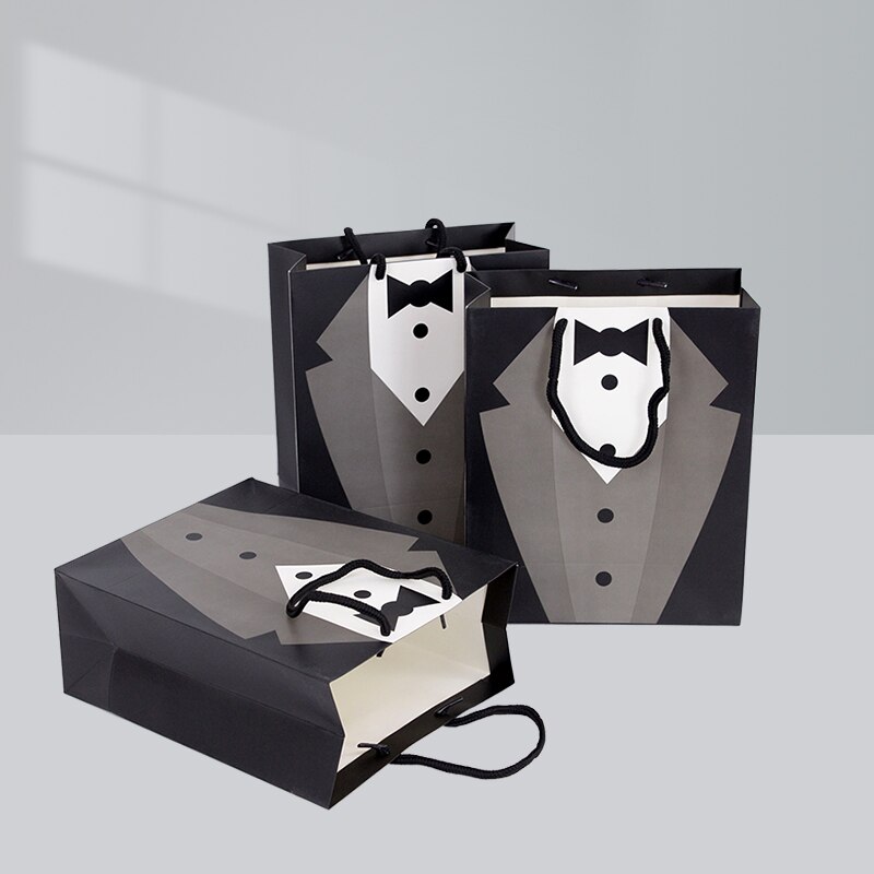 Paper Tuxedo Gift Bags (5pcs)