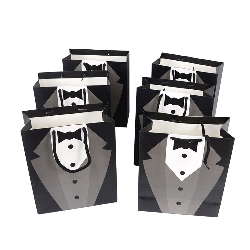 Paper Tuxedo Gift Bags (5pcs)