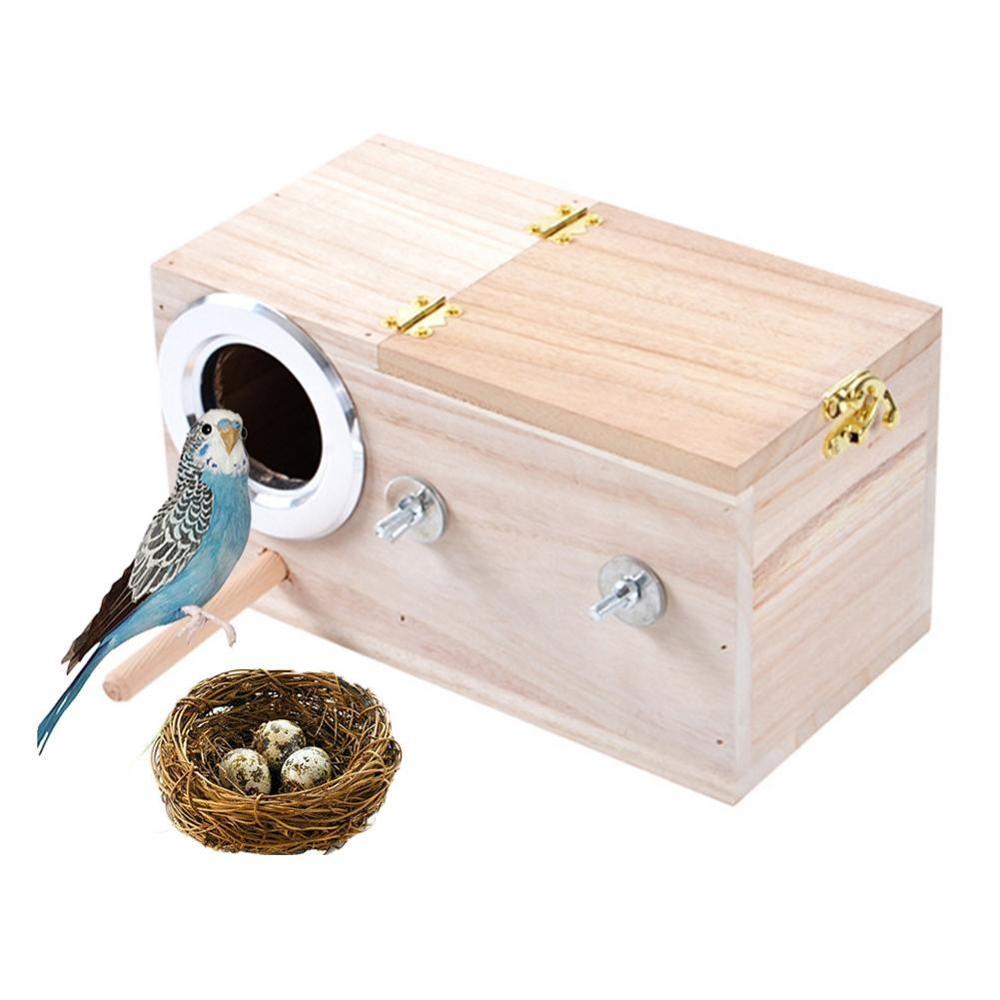 Parakeet Nesting Box Wooden Birdhouse Parakeet Nesting Box Wooden Birdhouse