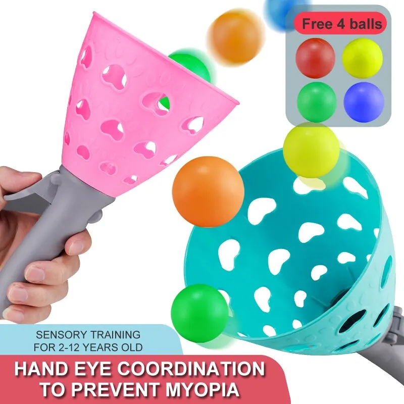 Parent-Child Outdoor Kids Fun Ejection To Catch a Ball Launch Throwing Toy Pinball Sense Training Equipment Pair Parent-Child Outdoor Kids Fun Ejection To Catch a Ball Launch Throwing Toy Pinball Sense Training Equipment Pair