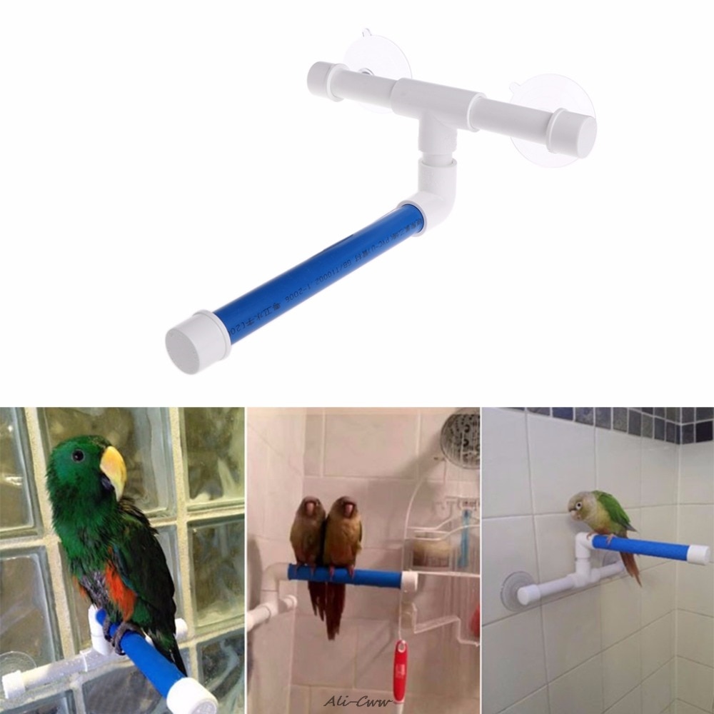 Parrot Shower Perch with Suction Cups Parrot Shower Perch with Suction Cups