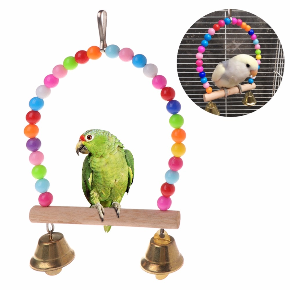 Parrot Swing Wooden Hanging Perch Parrot Swing Wooden Hanging Perch