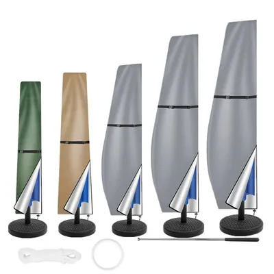 Patio Umbrella Cover Waterproof Outdoor Anti-UV Cantilever Offset Umbrella Cover Parasol Rain Umbrella Cover with Rod Patio Umbrella Cover Waterproof Outdoor Anti-UV Cantilever Offset Umbrella Cover Parasol Rain Umbrella Cover with Rod