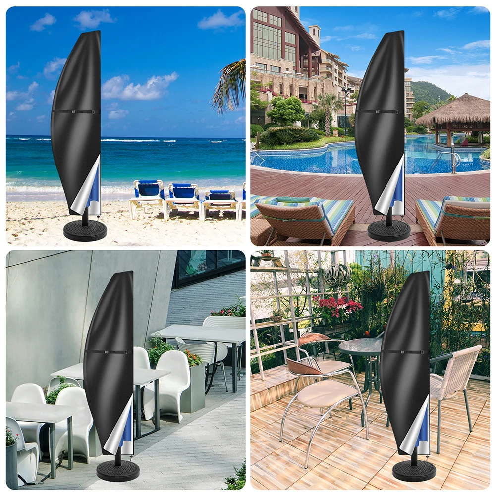 Patio Umbrella Cover Waterproof Outdoor Anti-UV Cantilever Offset Umbrella Cover Parasol Rain Umbrella Cover with Rod Patio Umbrella Cover Waterproof Outdoor Anti-UV Cantilever Offset Umbrella Cover Parasol Rain Umbrella Cover with Rod