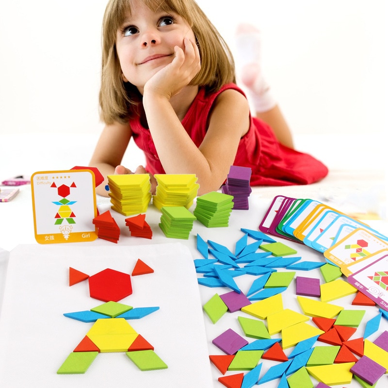 Pattern Blocks 155PCs Shape Puzzles Pattern Blocks 155PCs Shape Puzzles