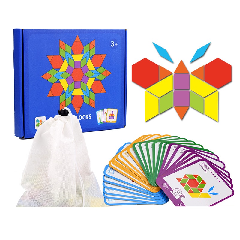 Pattern Blocks 155PCs Shape Puzzles Pattern Blocks 155PCs Shape Puzzles