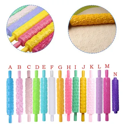 Patterned Rolling Pin Dough Decor Patterned Rolling Pin Dough Decor