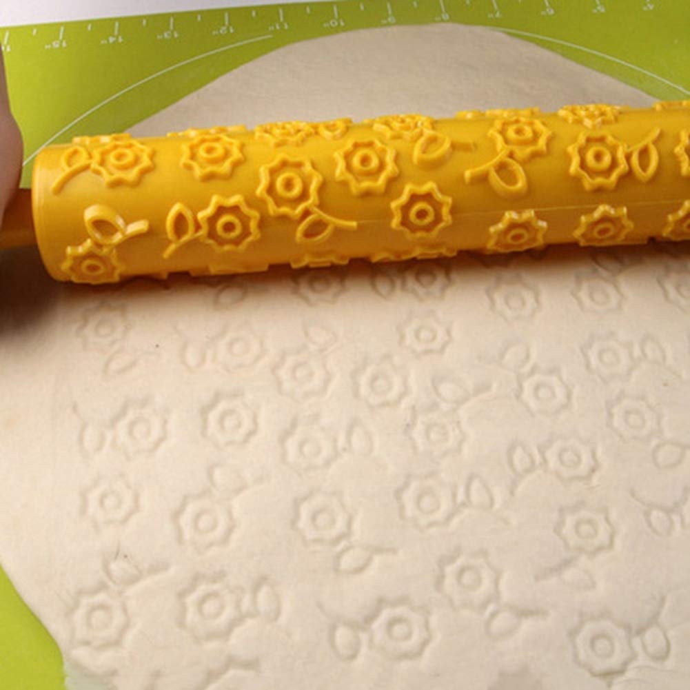 Patterned Rolling Pin Dough Decor Patterned Rolling Pin Dough Decor