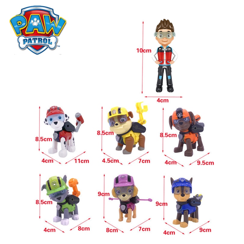 Paw Patrol Figurines Toy Set (7 Pcs)