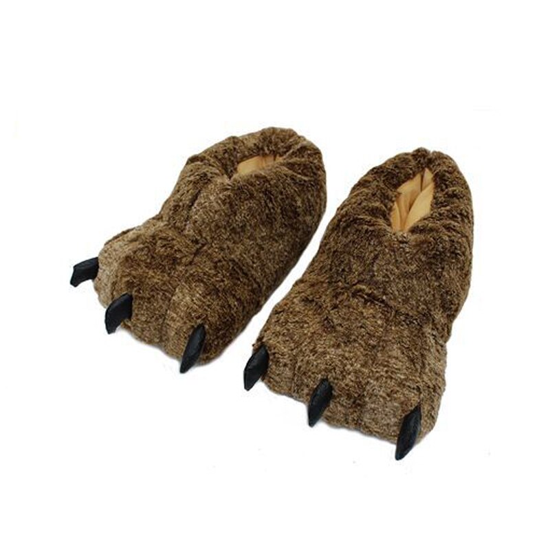Paw Slippers Plush Footwear