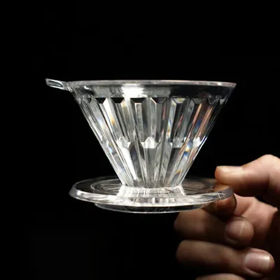 PCTG Crystal Eye dripper coffee dripper pour over coffee maker Conical coffee filter cup hand drip reusable filters PCTG Crystal Eye dripper coffee dripper pour over coffee maker Conical coffee filter cup hand drip reusable filters