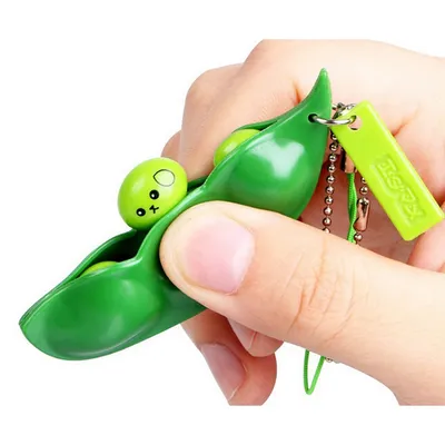 Pea Face Emoji Keychain Pea Face Emoji Keychain