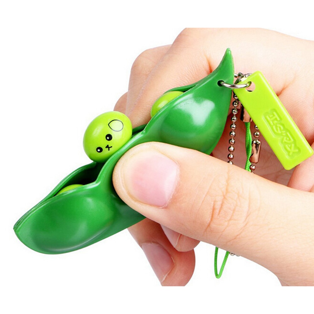 Pea Face Emoji Keychain Pea Face Emoji Keychain
