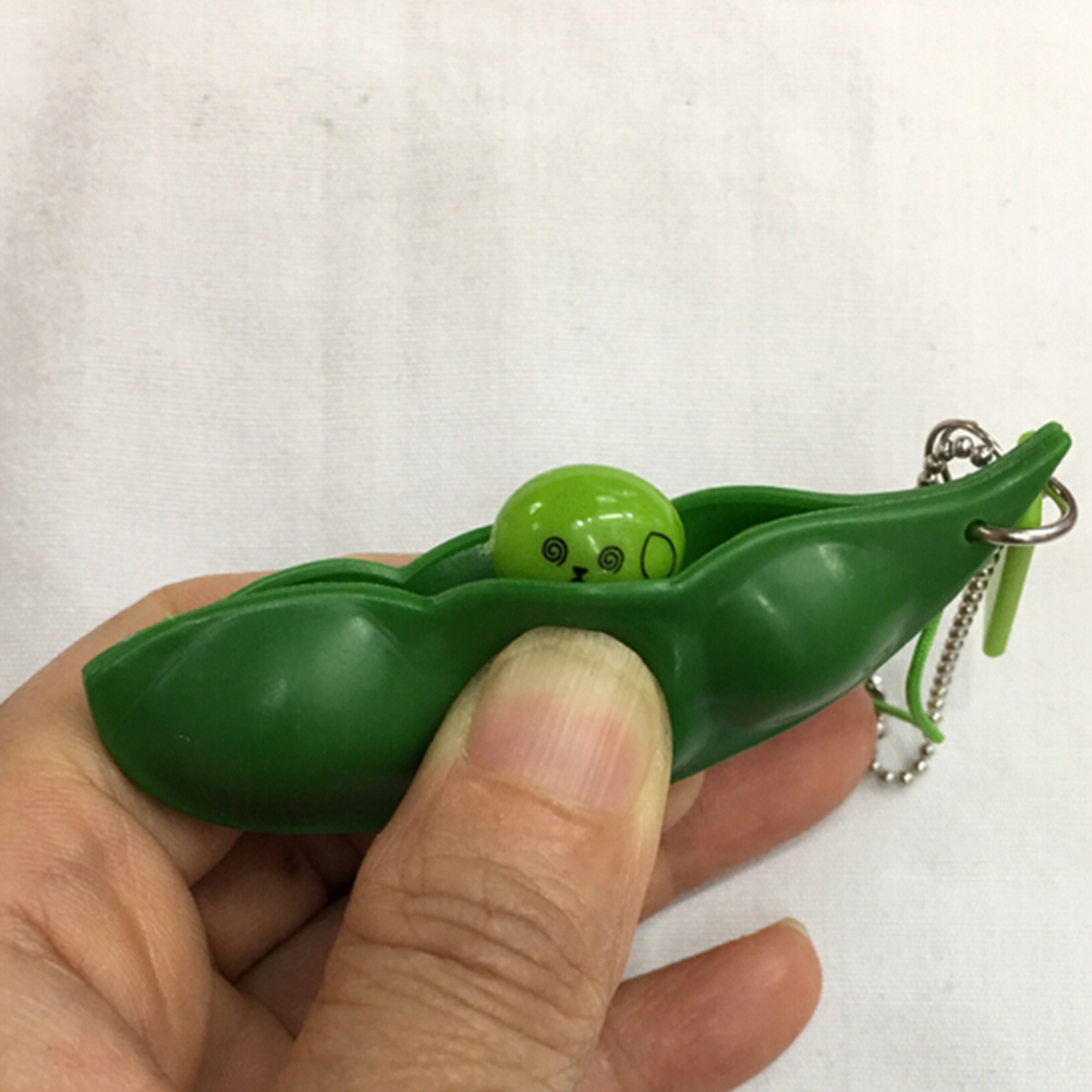 Pea Face Emoji Keychain Pea Face Emoji Keychain