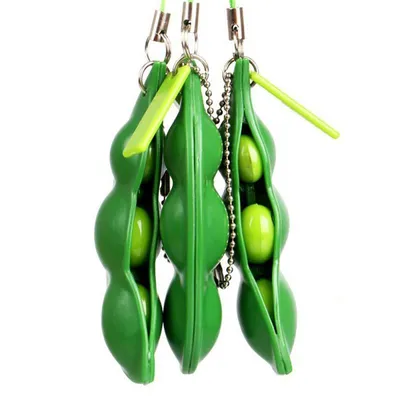 Pea Popper Fidget Toy Anti-Stress Keychain Pea Popper Fidget Toy Anti-Stress Keychain