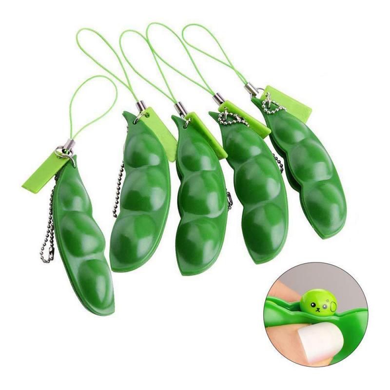 Pea Popper Fidget Toy Anti-Stress Keychain Pea Popper Fidget Toy Anti-Stress Keychain