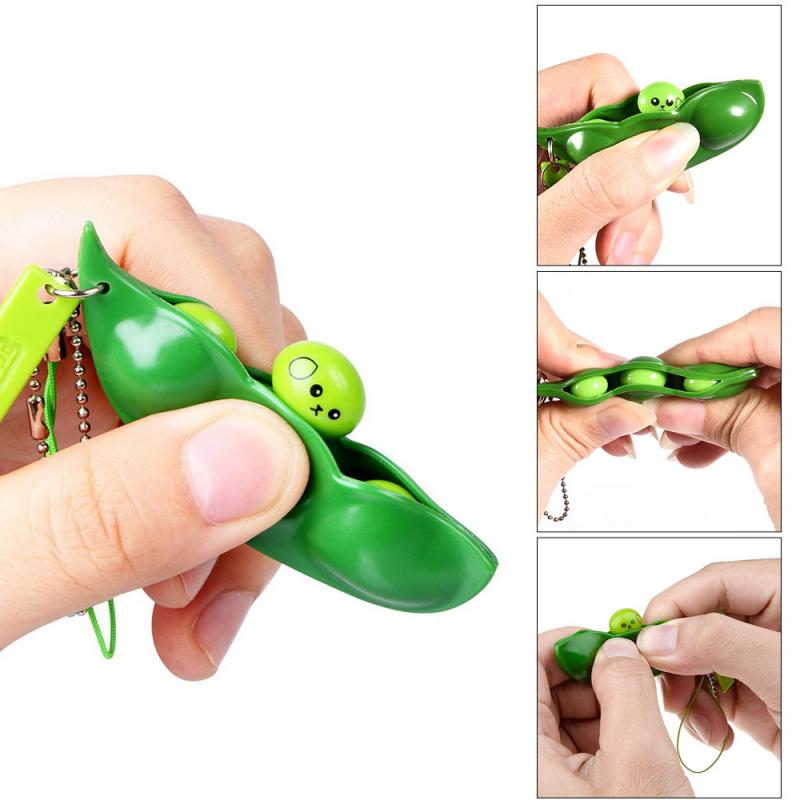 Pea Popper Fidget Toy Anti-Stress Keychain Pea Popper Fidget Toy Anti-Stress Keychain