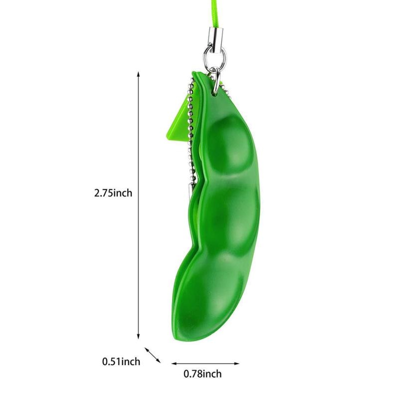 Pea Popper Fidget Toy Anti-Stress Keychain Pea Popper Fidget Toy Anti-Stress Keychain