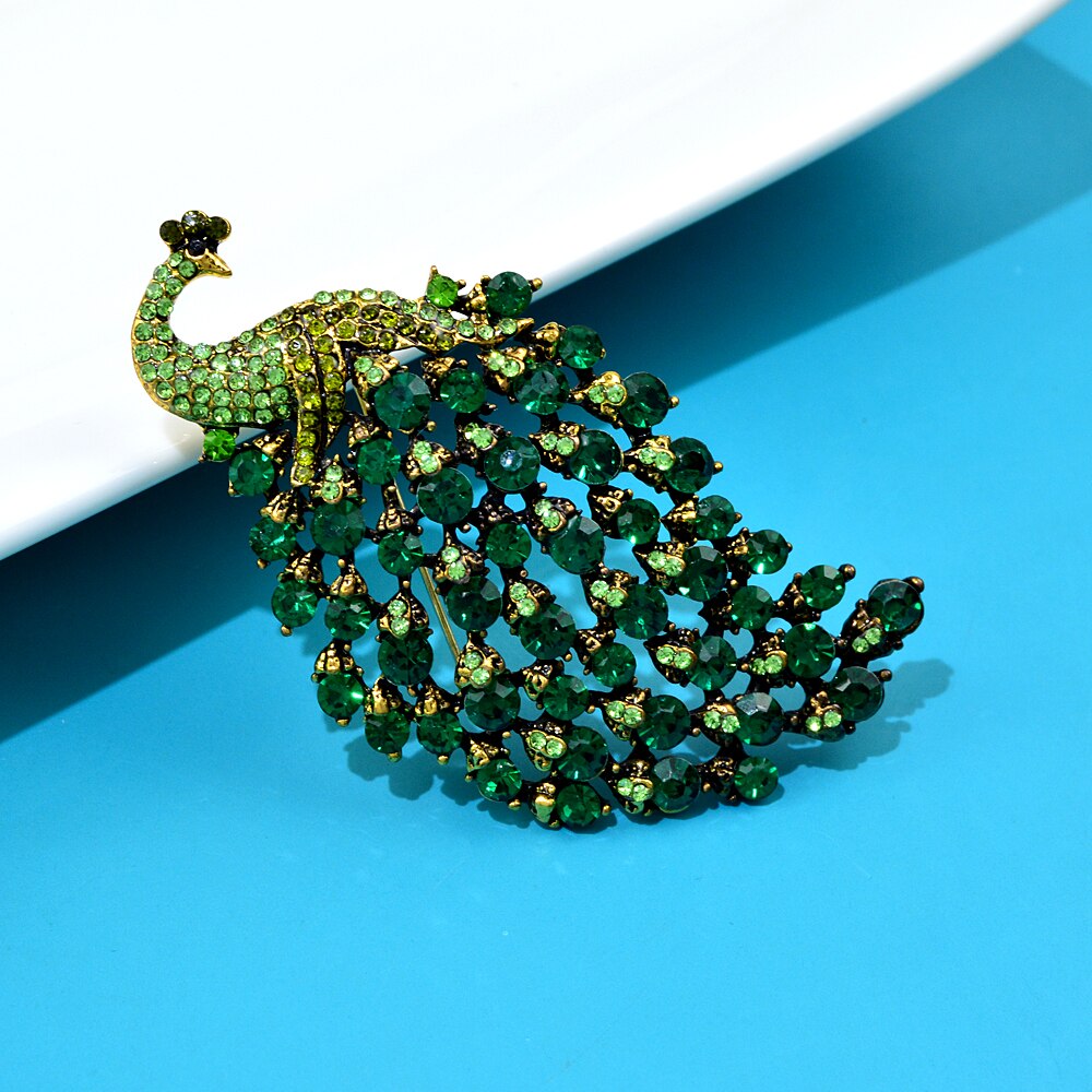 Peacock Brooch Fashionable Accessory Peacock Brooch Fashionable Accessory