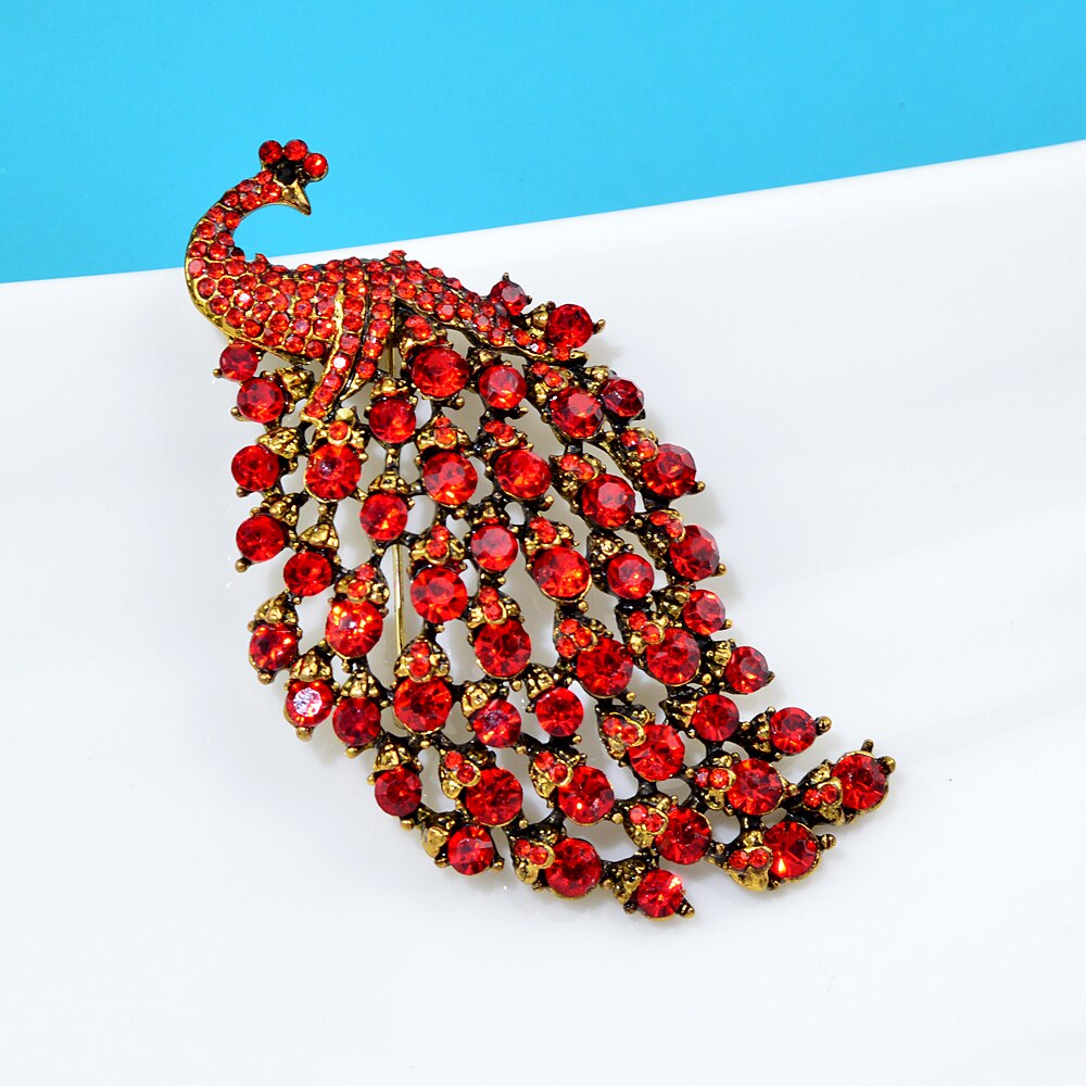 Peacock Brooch Fashionable Accessory Peacock Brooch Fashionable Accessory